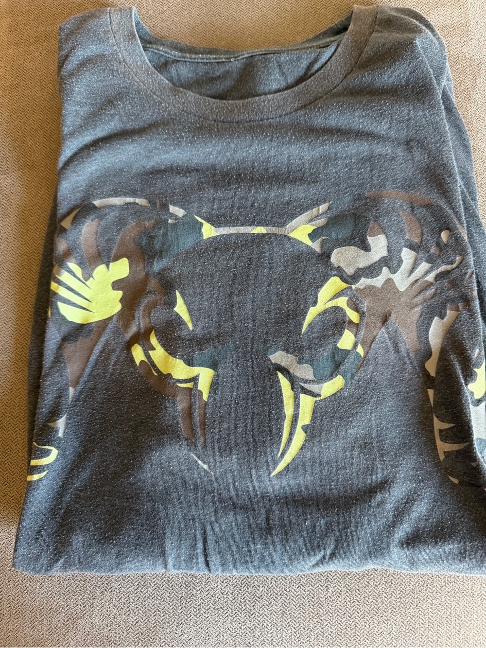 KUIU Black Short Sleeve Tee with Yellow Graphic